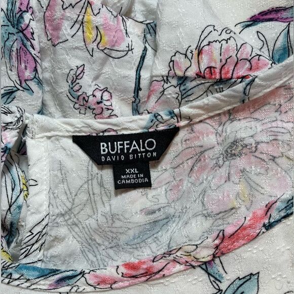 Buffalo David Bitton sketch floral blouse - Picture 2 of 7
